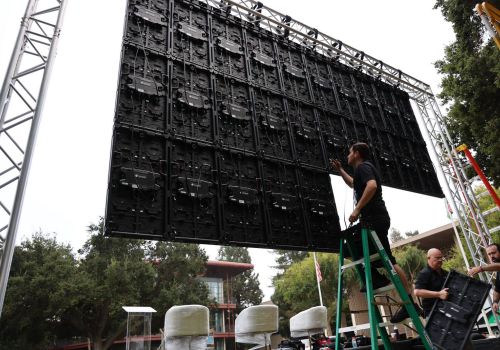 Mussallem Center Logo Reveal LED Wall